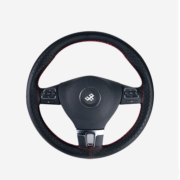 CZB012-Microfiber leather | Universal Car Steering Wheel Cover  | Suitable for initial sewing