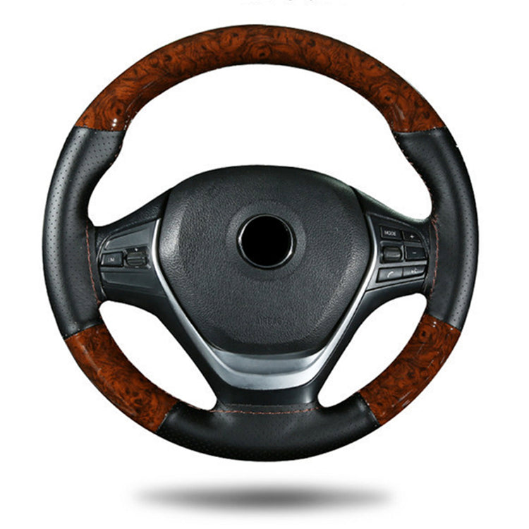 CZB008-Crystal carbon microfiber leather | peach grain fashionable sports hand sewn steering wheel cover